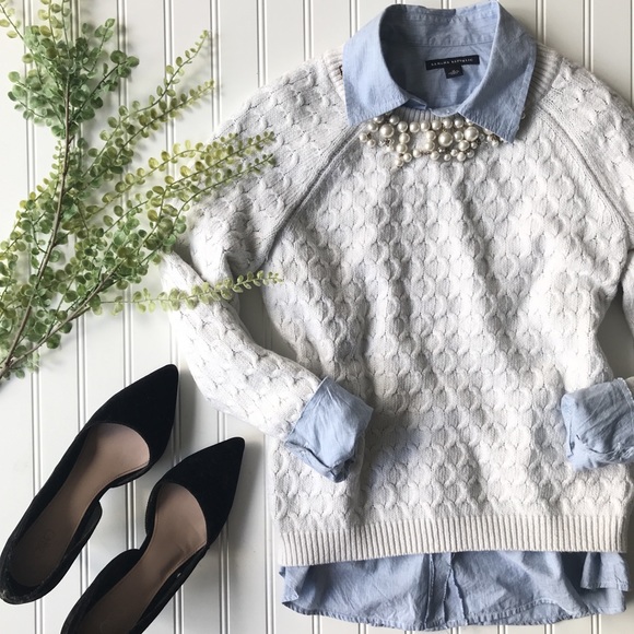 Old Navy Sweaters - Old navy creamy white long sleeve sweater